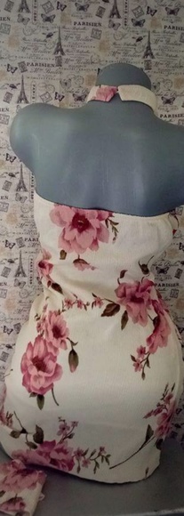 Floral mini dress summer dress - Picture 4 of 4